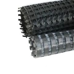 Bitumen Coating Road Paving Material Fiberglass Geogrid Width 1-6m Color Black Origin China Size 50X50kN/M HS Code - Image 5