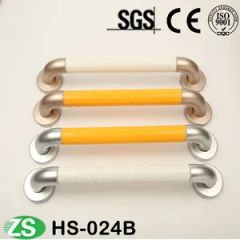 High Quality PVC Angle Handicap Toilet Grab Bars Color White Trademark ZS Origin China Diameter 35mm Material Plastic Trade Term - Image 1