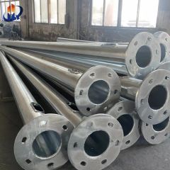 Single Arm 10m 11m 12m Metal Galvanized Steel Used Street Light Pole - Image 2