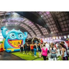 2024 Bouncy Commercial Playground Outdoor Adult Inflatable Obstacle Course for Sale - Image 3