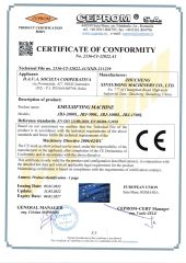 EMULSIFYING MACHINE certificate of ZHUCHENG XINXUDONG MACHINERY CO., LTD. – certificate photo, supplier certificates section