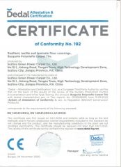 CE certificate certificate from Suzhou Greenpower Tile Carpet Co., Ltd.