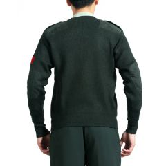 Custom Winter Custom Officer Mens 100% Wool Sweaters - Image 2