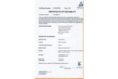 TUV1 certificate from Shenzhen Sanliuwu Technology Limited Company