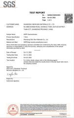 SGS 1.5MM certificate from Shandong Obor New Materials Co., Ltd.
