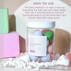OEM/ODM Herbal Vitamin C Bath Candy Exfoliator Deep Cleansing Gentle Cleansing Sugar Scrub Balls - Image 4