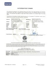 pasteurizer ETL certificate of Porschlin Technology Co., Limited – certificate photo, supplier certificates section