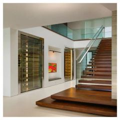 Customized Marble Step Curved Stairs Glass Railing Spiral Stairs - Image 4