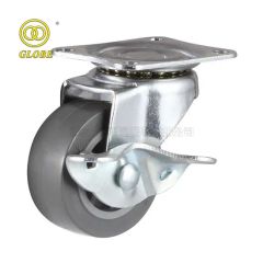 2.5 Inch Threaded Stem Nylon Furniture Caster Mini Castor Wheels - Image 5