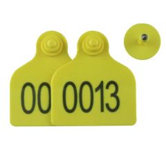 Female Ear Tag Together Male Tag for Livestock ID Tracking Color Yellow Condition New Shape Irregular Trademark sails Origin - Image 1