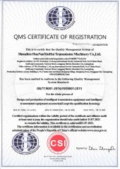 ISO 9000 certificate from Huanan Xinhai (Shenzhen) Technology Co., Ltd.