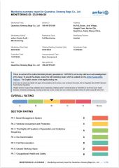 BSCI certificate of Quanzhou Xinwang Bags Co., Ltd. – certificate photo, supplier certificates section