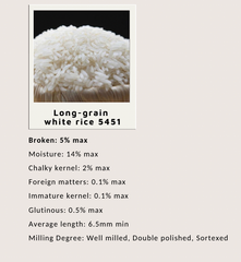 Vietnam High-yield fragrant White Rice 5451, 5% Broken – product photo 3, product detail gallery