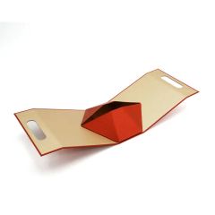 New Design Personalized Magnetic Folding Textured Cardboard Paper Packaging Box Triangular Gift Perfume Box - Image 2