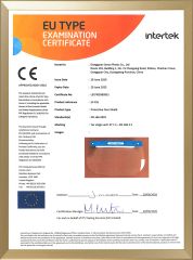 EN166:2001 certificate from Dongguan Sunyo Plastic Co., Ltd.