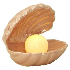 Large Vintage Ceramic Table Lamp Shell/Oyster with Pearl MOQ 1 Set Power 16-20W Style Modern Origin China Type Foldable Power Source - Image 1