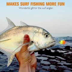 Pompano Rigs for Surf Fishing Unique T-Knot Strong Pre-Rigged Pompano Rigs Surf Fishing Rigs Saltwater with Pompano Floats with Circle Hooks - Image 6