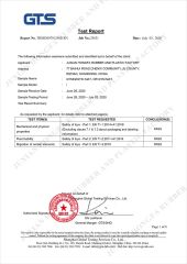 GYMNASTICS MAT EN71 GTS certificate from JUXIAN HONGFA RUBBER AND PLASTIC FACTORY