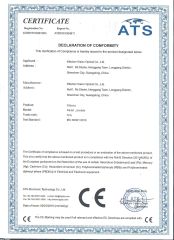 CE certificate for glasses certificate of Wisdom Vision Optical Co., Ltd – certificate photo, supplier certificates section