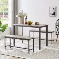 2-Bar Tables Dining Set with Chair Kitchen Counter - Image 1