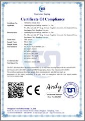 CE certificate from Shandong Jiayou Packing Material Co., Ltd