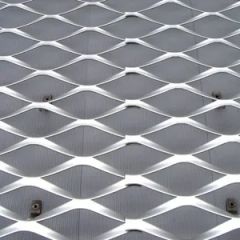 Silver Aluminum Metal Expanded Metal Mesh - Image 1