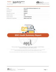 BSCI certificate from Foshan Jcf Electrical Appliance Co., Ltd.