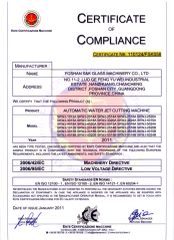 CE CERTIFICATE OF WATER JET MACHINE certificate from Guangzhou S&K Glass Machinery Co., Ltd.