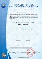 CERTIFICATE OF INTEGRITY MANAGEMENT SYSTEM CERTIFICATION certificate from Foshan EMT Jufu Hotel Furniture Co., Ltd