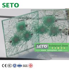 Third-Party Tested High-Transparency Custom Laminated Bulletproof Glass Multi-Layer Composite Safety Glass for Bank Jewelry Counters Partition Door Window - Image 3