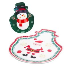 OEM Melamine Candy Food Shallow Plate Christmas Santa Kitchenware - Image 4
