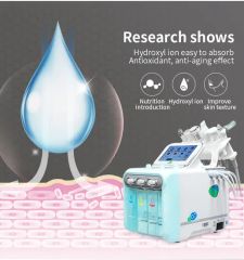 Hot Selling Facial Cleansing Microdermabrasion Machine Oxygen Hydro Microdermabrasion Facial Machine 6 in 1 H2O2 Facial Machine - Image 4