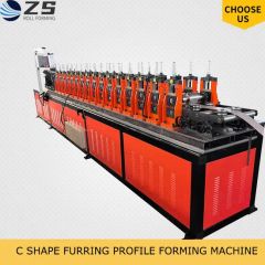 Roofing Ceiling Frame Galvanized Main Channel C Shape Furring Steel Profile Cold Roll Forming Machine - Image 4