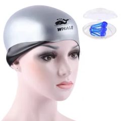Waterproof Reversible Unisex Adult Silicone Swimming Caps Gender Unisex Season Summer Color Colourful Brim Without Brim Material Silicone - Image 1