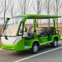 Open Style Large Capacity Sightseeing Vehicles 17 Seats Electric Mini Bus with Seat Belt - Dezhou Fuda Metal Products Co., Ltd.