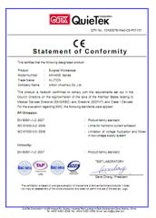 CE Certificate certificate from Alltion (Wuzhou) Co., Ltd.