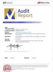 Certification certificate from Qingdao Kevina Industry Co., Ltd