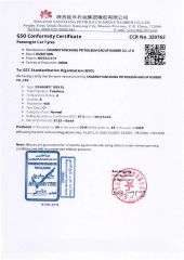 GCC certificate from SHAANXI CARSEEN TYRE CO., LTD.