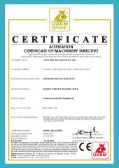 CE for Popcorn certificate from Jinan Tindo International Co., Ltd.