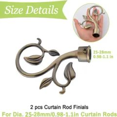 Window Curtain Rod with Aluminium End Cap - Image 4