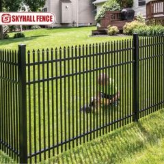 Black Metal Picket Fence for Roads Buildings Parks Swimming Pools - HEBEI SKYHALL GLOBAL CO., LTD