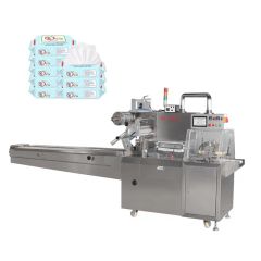 Multi Lanes Tetra Pack Single Roll Baby Used Wet Tissue Wooden Making Napkin High Speed Automatic Flowpack Paper Packing Machine - Image 2