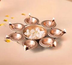100 ML Golden Diwali Urli Color Golden Product Type Solid plain 7" Capacity 100 ML Country of Origin Made in India Code No 113 - Image 2