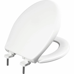 Plastic Toilet Seat Covers Color White Seat Shape Round Hinge Release Fixed Soft-close Option Yes Front Type Open Front Features - Kansal Buildmart Llp