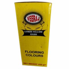 Powder Veeraj Lemon Yellow Oxide Flooring Colour Type Oxide Form Powder Color Lemon Yellow Packaging Type Box Packaging Size - Image 1