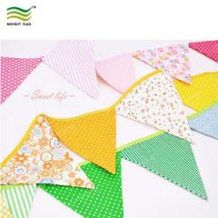 Red Triangle String Banner Cotton Bunting Flags Item NF11f19023 Size Customized Shape Customized HS Code 630790009 Dimension Customize - Image 4