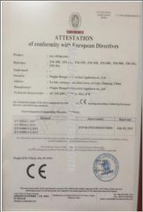 CE certificate from NINGBO HILSTAR ELECTRICAL APPLIANCE CO., LTD