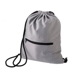 Drawstring Backpack Promotional Holly 210d Polyester Custom Logo Drawstring Bag - Image 5