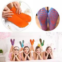 Custom Logo Design Anti-Slip Gym Grip Sport Socks Trampoline Socks - Image 6