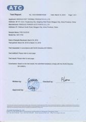 BSTFLEX silicone fiberglass fireproof sleeve REACH certificate from NINGGUO BST THERMAL PRODUCTS CO., LTD.